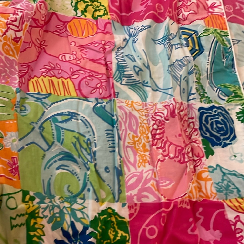 Lilly Pulitzer party patch print set matching top and bottoms